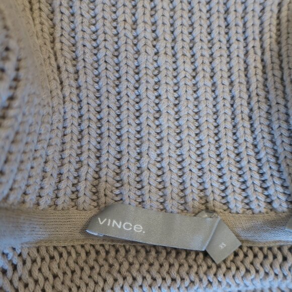 Womens Vince Light Gray Open Cardigan Sweater XS* - Picture 8 of 9